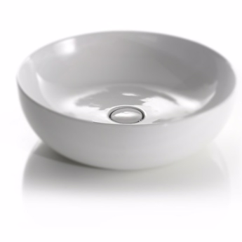 Bundventil i mat hvid porcelæn til AeT håndvaske Design4home