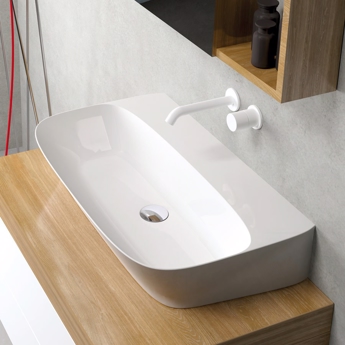 Håndvask Arco 75 i smukt italiensk design til væg eller bordplade