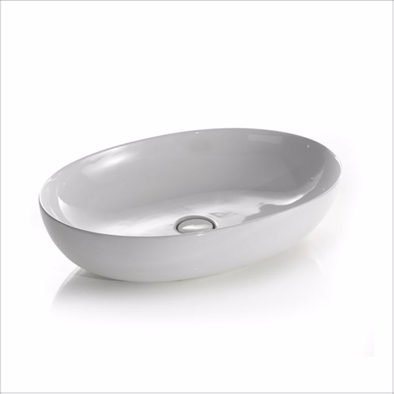 Håndvask i rundt design med 3 mm tynd kant- design4home