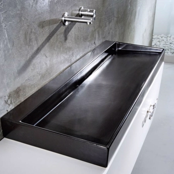 Sort håndvask til bordplade eller væg Unplug 75 Design4home