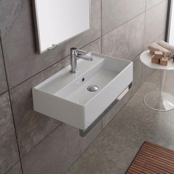Håndvask Quadrato 41 til væg eller bordplade - Design4home