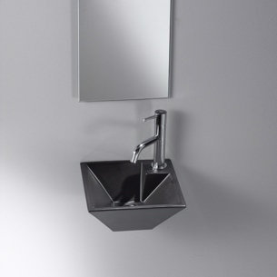 H�ndvask Thin Square Mini White for v�g.