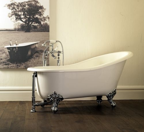 Badekar SHROPSHIRE med krom f�dder.