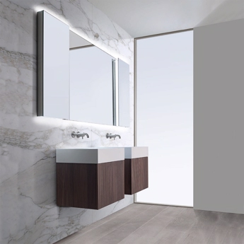 Badeværelsesmøbel XS  med håndvask i massiv Valnød