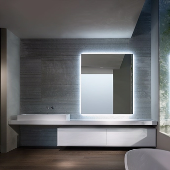 Badeværelsesmøbel XLR 10  med rillet fronter MADE IN ITALY