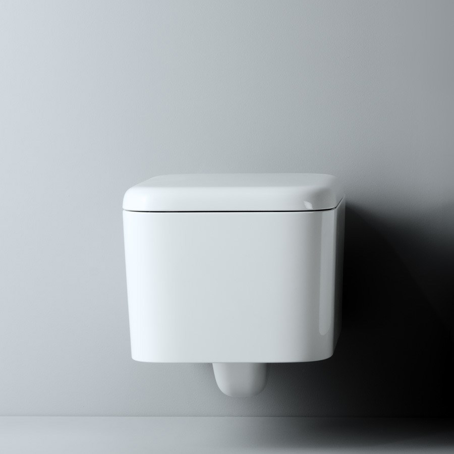 Væghængt toilet Cameo i smukt design fra Italienske Valdama