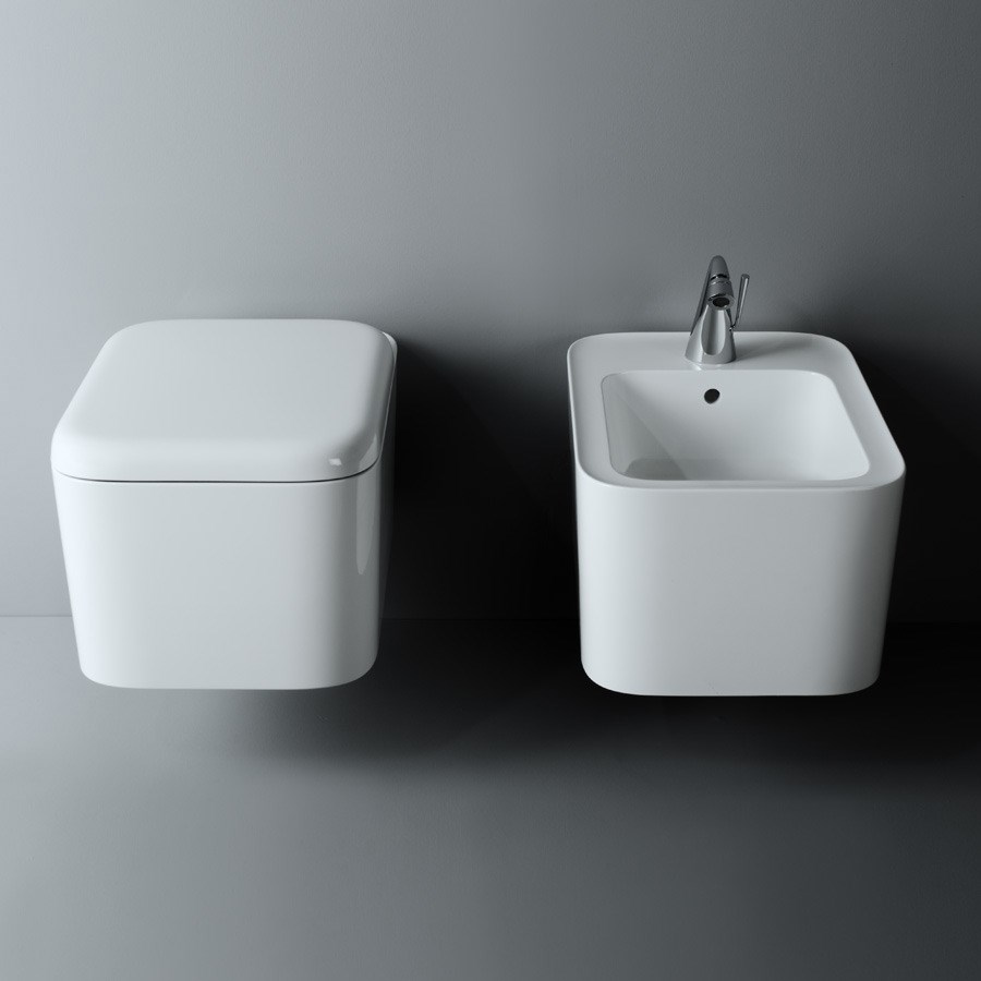 Cameo toilet og bidet i porcelæn fra Italienske Valdama