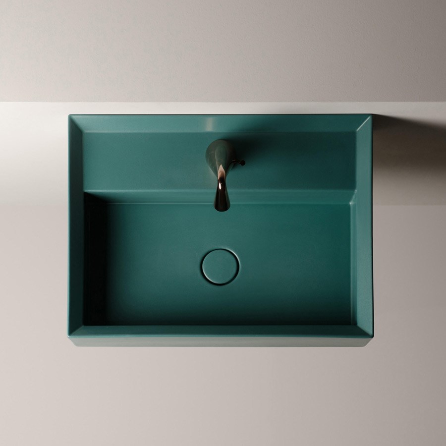 Grøn håndvask i moderne design