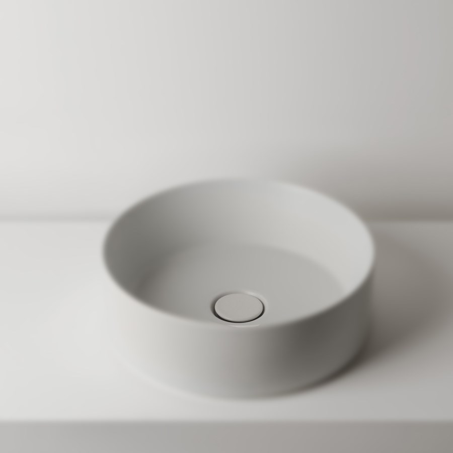 Bundventil free flow VA i farven Velato/Lyserød  Porcelæn 