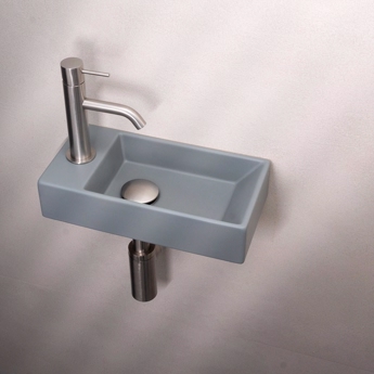 Lille håndvask i smuk dusch blå farve - Retcangular V 