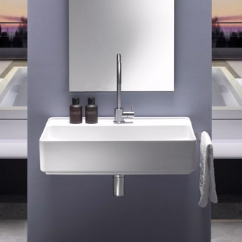 Håndvask FLY firkantet med smukke rundede hjørner  Design4home