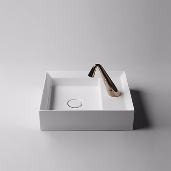 Firkantet håndvask til bordplade i minimalistisk design | Design4home