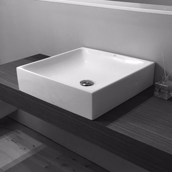 Håndvask Thin Quadro glaseret på 4 sider