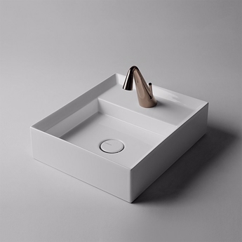 Firkantet håndvask til bordplade eller væg i flot design  | Design4home