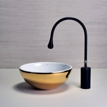 Håndvask med guldbelægning Tondo Mini  Design4home