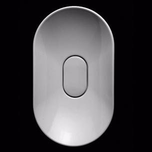 Håndvask i smukt ovalt design med skjult udløb