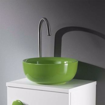Håndvasken Spot mini II i grøn porcelæn