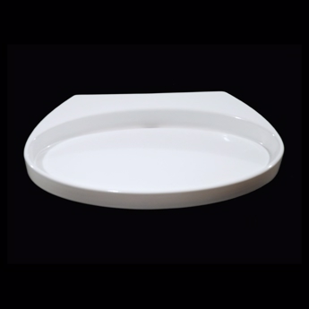 Oval håndvask til bordplade med skjult afløb