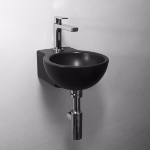 Lille Mat Sort håndvask Spot Mini Wall