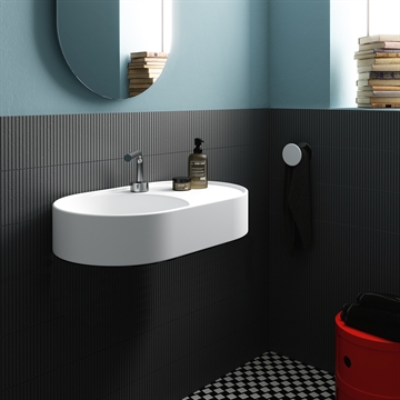 Håndvask Art 65x40 cm.med aflægningsplads