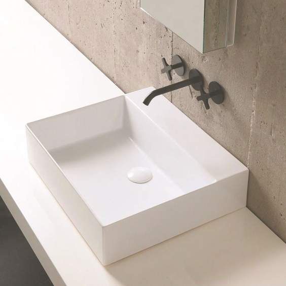 Håndvask Elegance Square 50 i porcelæn