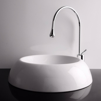 Rund håndvask til bordplade i smukt italiensk design