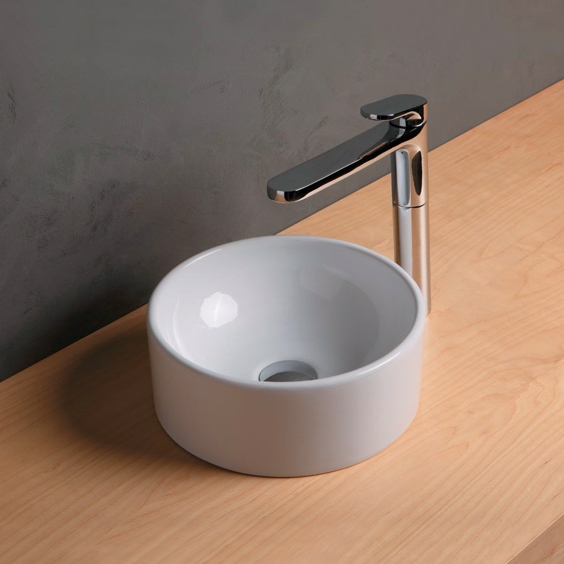 Lille håndvask Rou i rundt design til bordplade