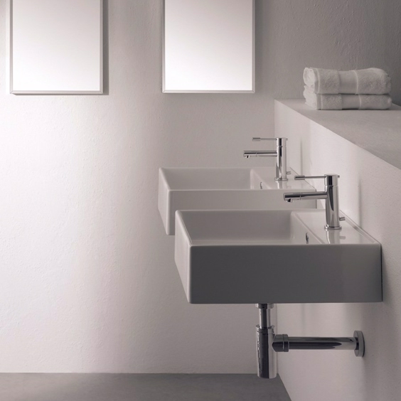 Håndvask Quadrato 46R til placering på væg - Design4home