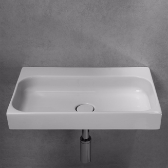 Unit håndvask 60 cm x 40,50 cm med skjult afløb