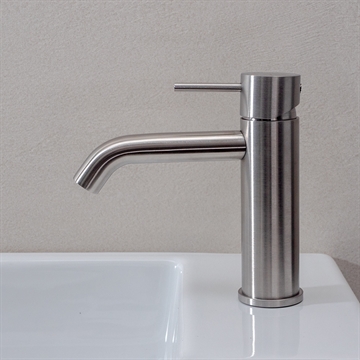 Blandingsbatteri i massiv børstet rustfrit stål Life 316L Uno