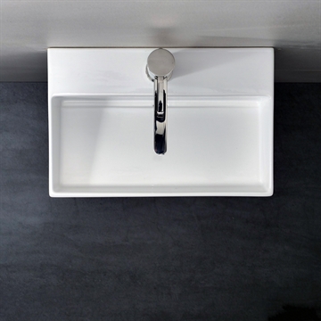 Lille Håndvask 38x25 cm Unplug Mini i hvid porcelæn