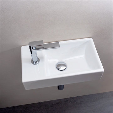 Lille hvid håndvask Stratos V Design4home