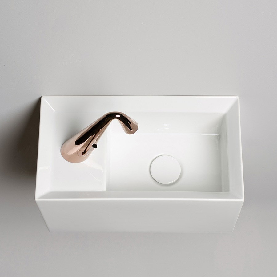 Lille håndvask Mini Cut i flot firkantet design Design4home