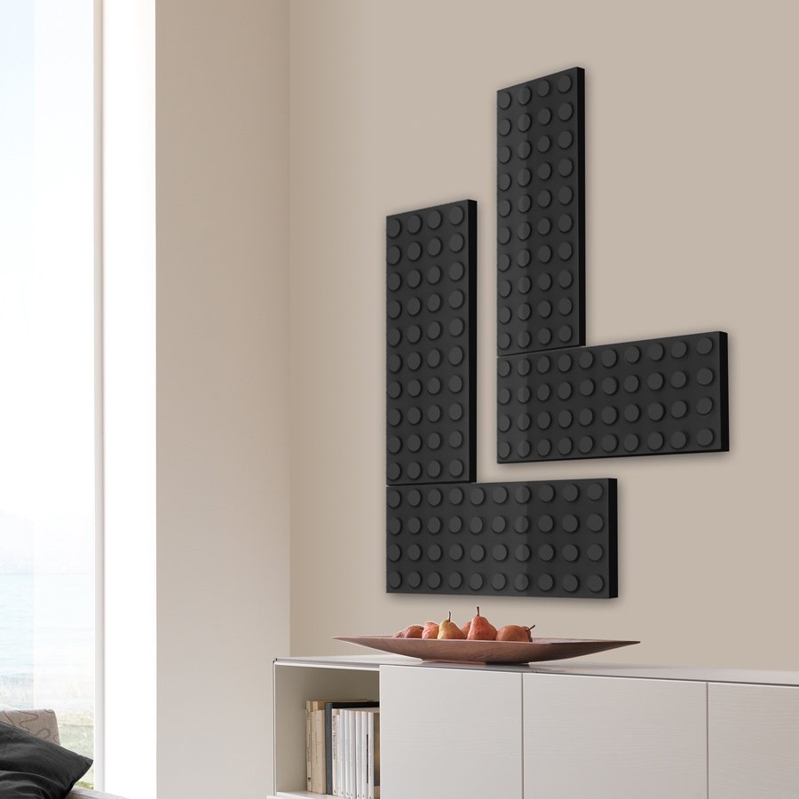 Vægmonteret  Designradiator The Brick Duo 