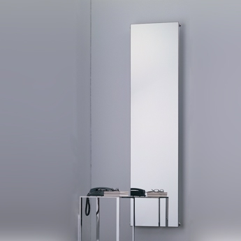 Hot Mirror radiator i poleret rustfrit stål