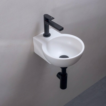 Mathvid håndvask rund til væg spot mini wall design4home 
