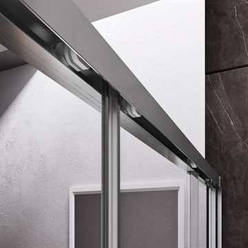 Bruse skydedør med skjulte kuglelejer Unico 