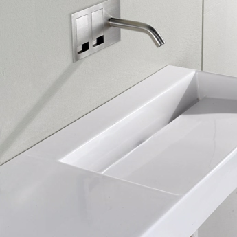 Unplug Stand V -  Blank sort håndvask med bordplade