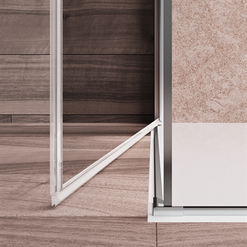 Brusehjørne Wall dør med bundliste Design4home