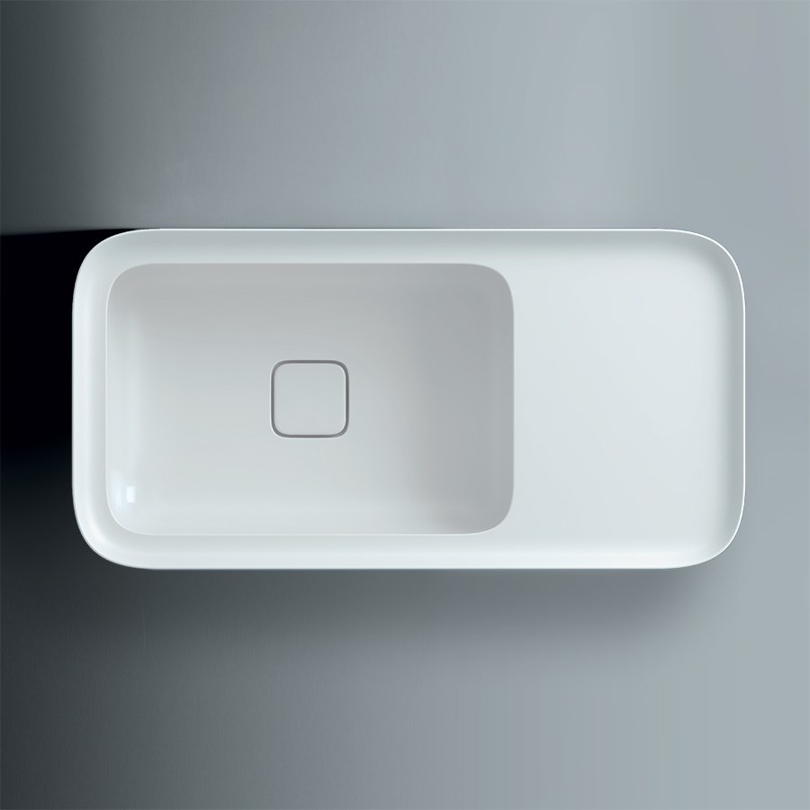 Nedsænknings håndvask i flot firkantet design