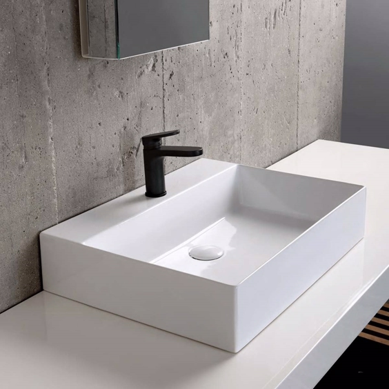 Håndvask elegance square til væg eller bordplade