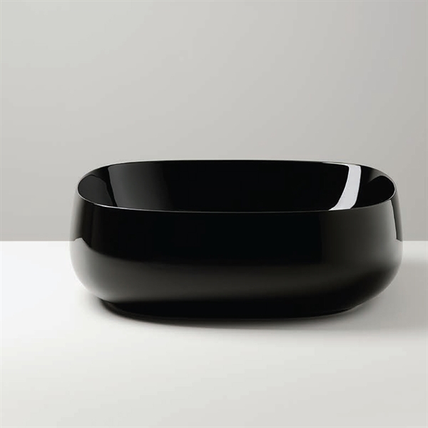 Black Seed 1 - Blank sort håndvask i porcelæn