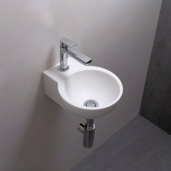 Mathvid håndvask i rund design til væg Ciclo Mini wall
