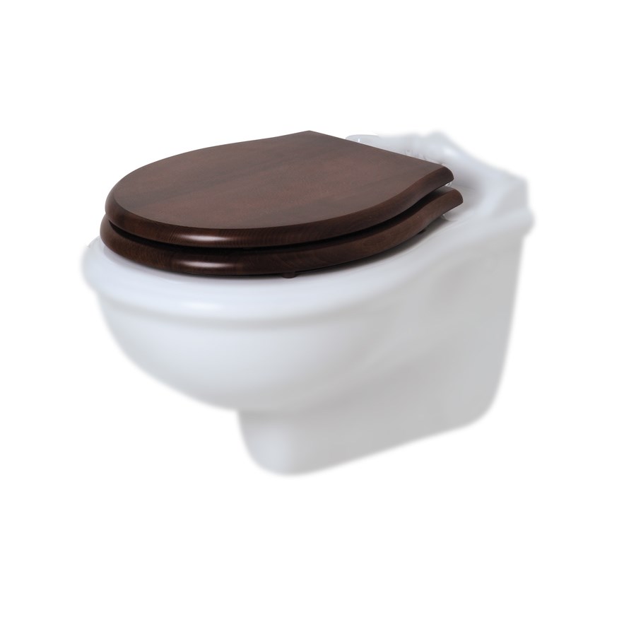 Toiletsæde i valnød træ til Jubilæum serien