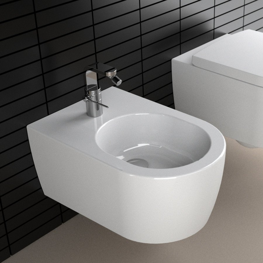 Væghængt bidet Fusion i flot og enkelt design